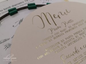 wedding stationery stampa a caldo hotfoil letterpress | Cerrone Nozze wedding boutique