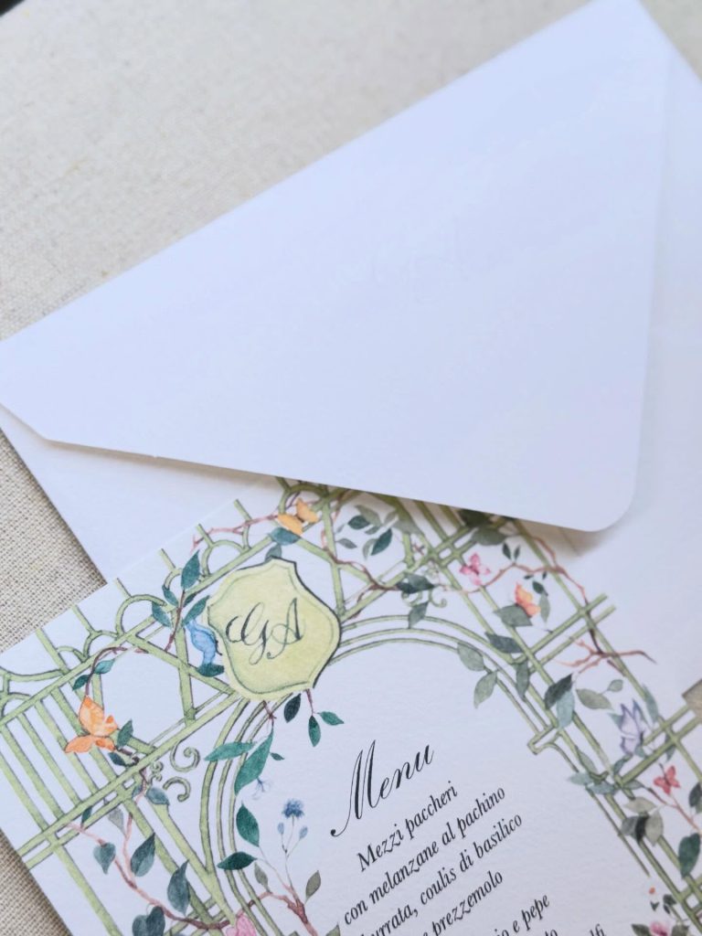 G e A – Castello di Palo Laziale – stationery Cerrone Nozze