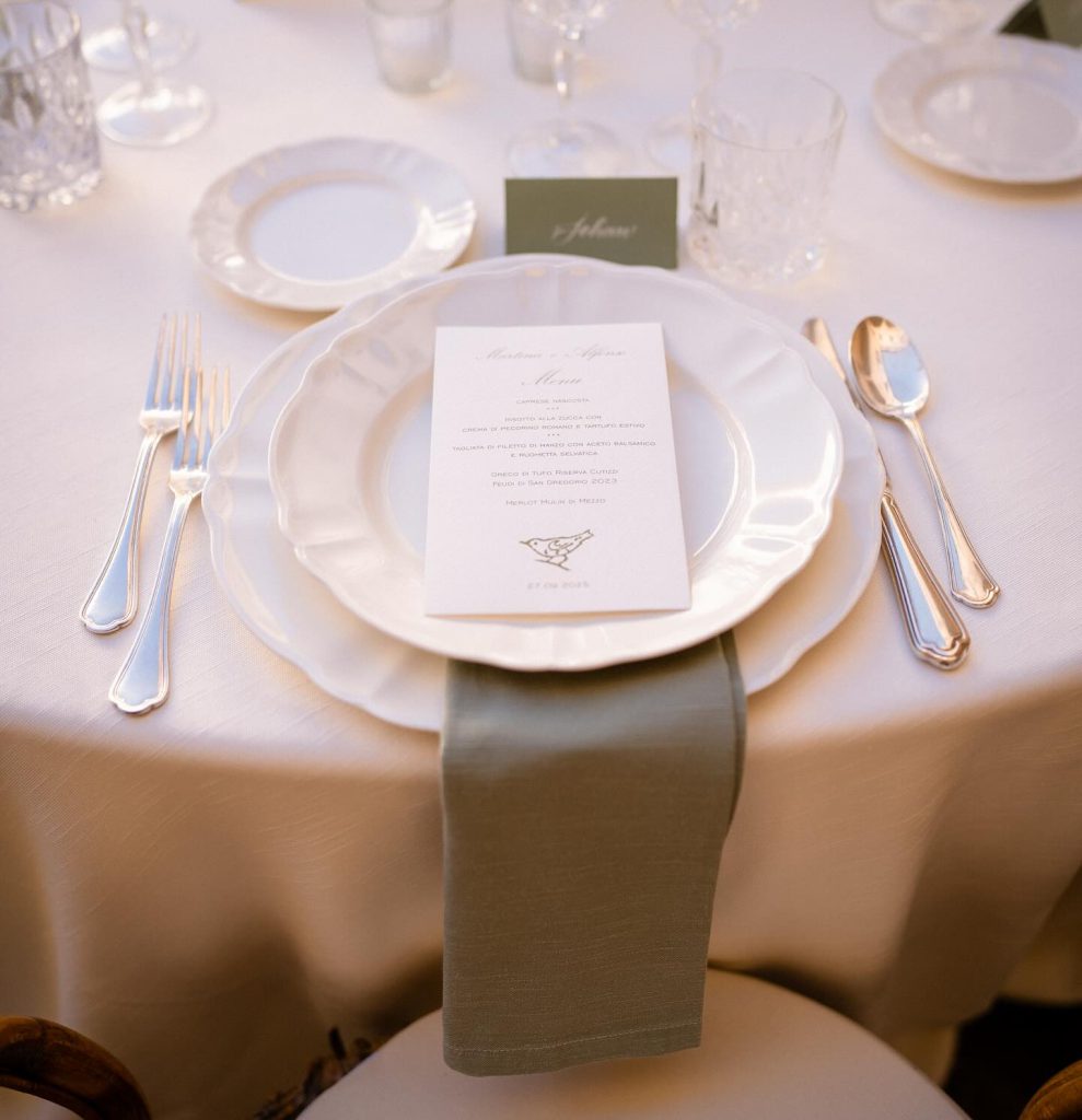 Martina e Alfonso – Mise en place – stationery Cerrone Nozze