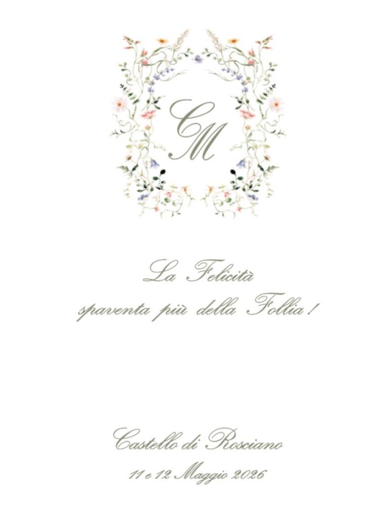 Micaela e Claudio – Castello di Rosciano – stationery Cerrone Nozze